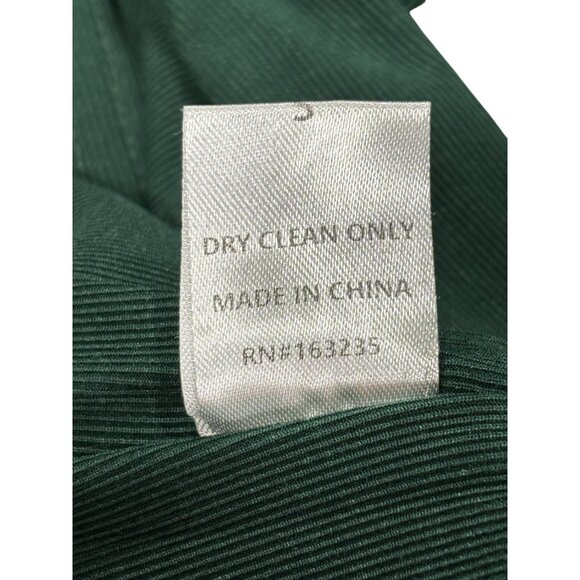 Dark Green Brooklyn Karma Ribbed Crop Top With Back Zipper Closure - Picture 8 of 8